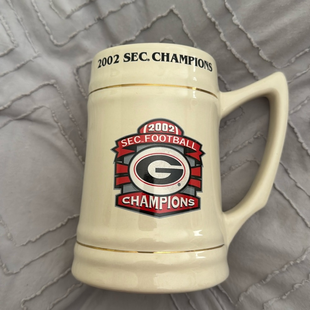 Georgia Bulldogs 2002 SEC Football Champions Beer Mug